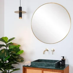 Hanglamp badkamer zwart met brons IP44><noscript><img width=