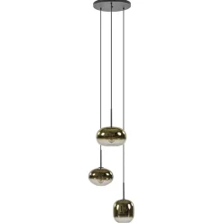 Hanglamp Bellini 3L zwart+gradient gold>Straluma New