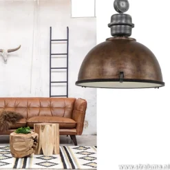 Hanglamp Bikkel 52cm brons/staal><noscript><img width=