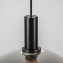 Hanglamp Chandra 1L zwart + glas 40cm><noscript><img width=