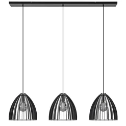 Hanglamp Dean 3-lichts zwart>Straluma