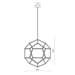 Hanglamp Dodeca 65 zwart><noscript><img width=