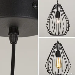 Hanglamp draad mat zwart><noscript><img width=
