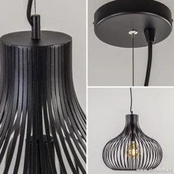 Hanglamp draad zwart groot 48cm><noscript><img width=