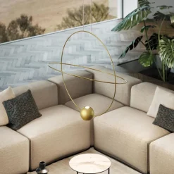 Hanglamp Elara 80 goud><noscript><img width=