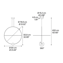 Hanglamp Elara 80 goud><noscript><img width=