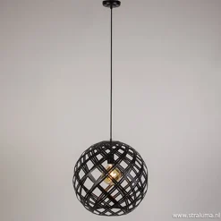 Hanglamp Emma bol zwart 50cm>Straluma Outlet