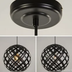 Hanglamp Emma bol zwart 50cm><noscript><img width=