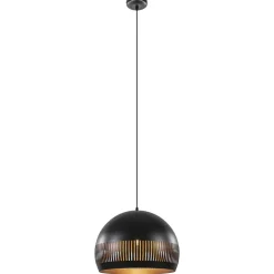 Hanglamp Globo 50cm zwart/goud>Straluma Outlet