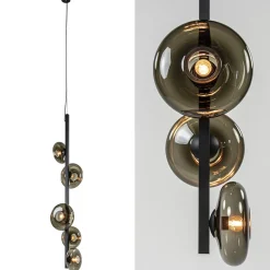 Hanglamp Hoseki verticaal zwart/smoke>Straluma Outlet