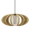 Hanglamp houten lamellen + kap 50cm>Straluma Clearance