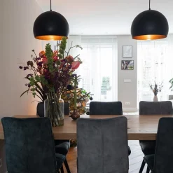 Hanglamp Jaicey bol zwart/goud><noscript><img width=