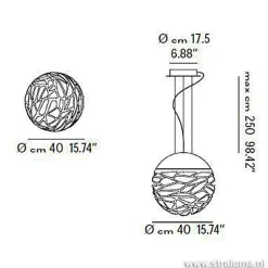 Hanglamp Kelly Sphere brons 40cm><noscript><img width=