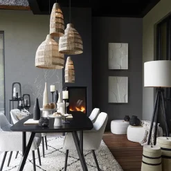 Hanglamp Latika smal zeegras naturel met zwart><noscript><img width=