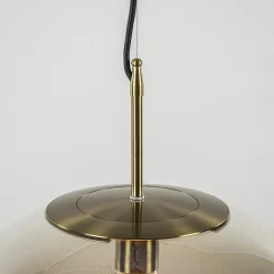 Hanglamp Medina 48cm messing + amber glas><noscript><img width=