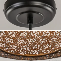 Hanglamp Oronero bol zwart/goud 60cm><noscript><img width=