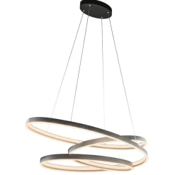 Hanglamp ovale ringen mat zwart><noscript><img width=