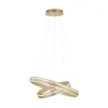 Hanglamp Q-Vito dubbele ring gold smart>Straluma New
