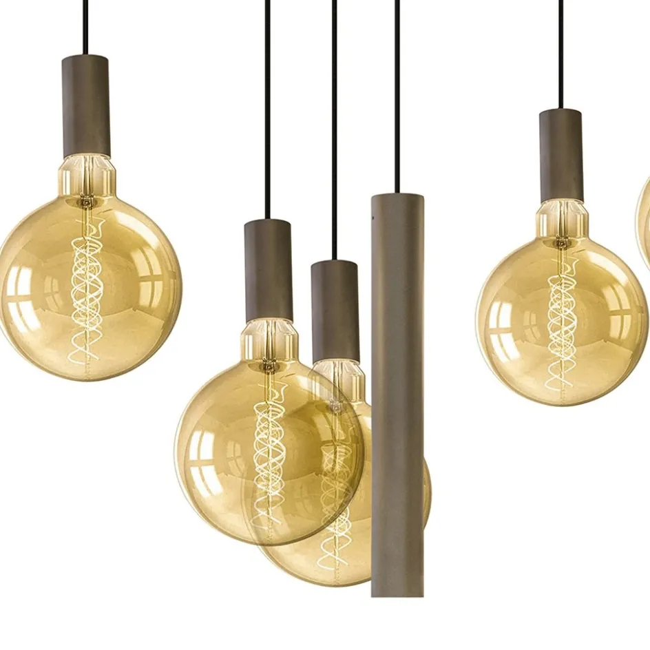 Hanglamp Riva ovaal 8L platinum>Straluma Best