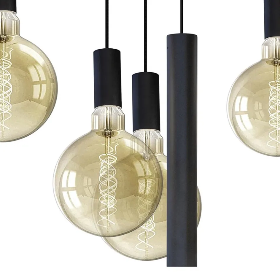 Hanglamp Riva ovaal 8L zwart>Straluma Hot