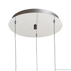 Hanglamp rond 3-lichts zwart draad/glas><noscript><img width=