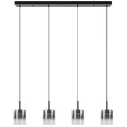 Hanglamp Salerno 4L zwart/gradient smoke>Straluma Best