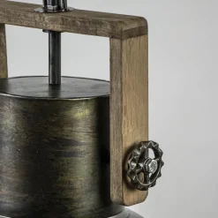 Hanglamp Shelly industrieel bruin/hout><noscript><img width=