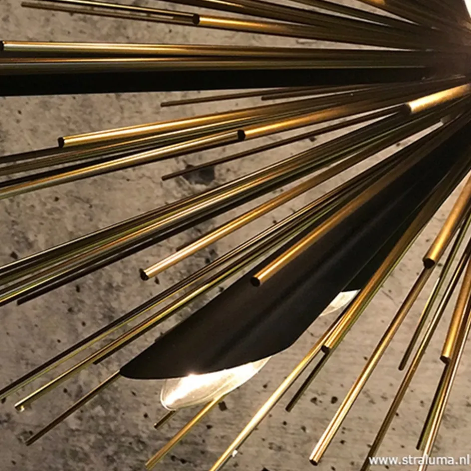 Hanglamp sprieten zwart/goud>Straluma Online