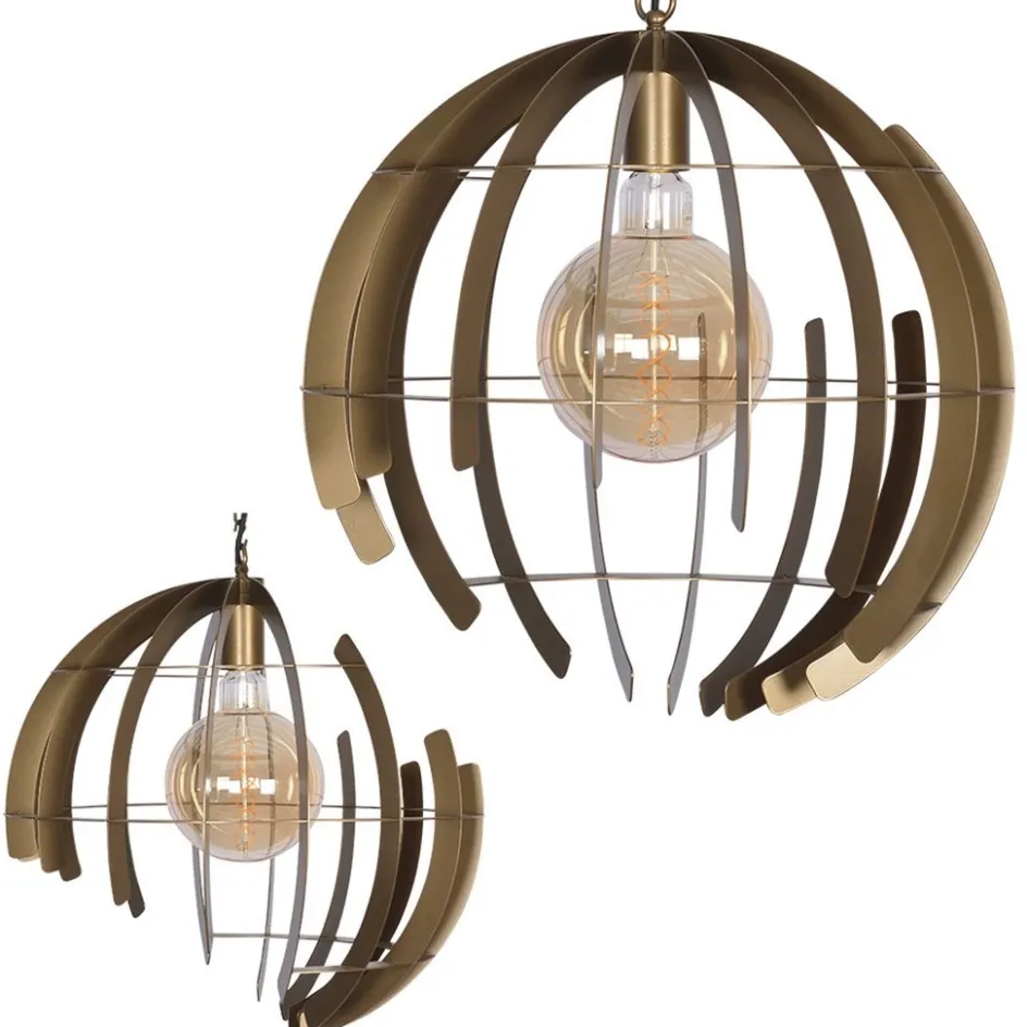 Hanglamp Terra 60cm oud messing>Straluma Outlet