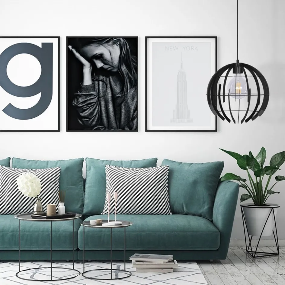 Hanglamp Terra 35cm zwart>Straluma New