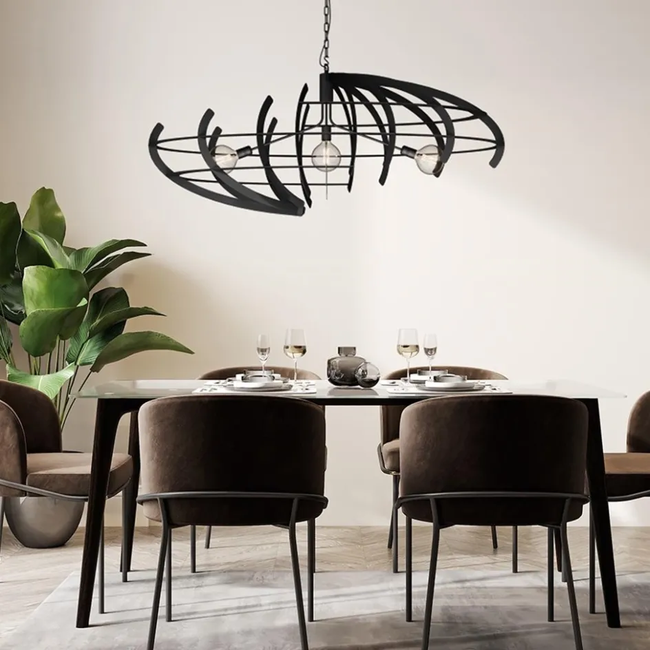 Hanglamp Terra ovaal zwart>Straluma Hot