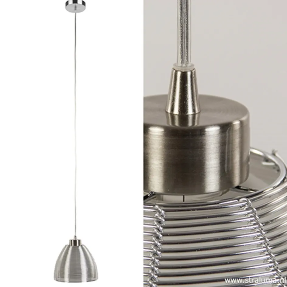 Hanglamp Whires alu/wit>Straluma Outlet
