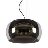 Hanglamp zwart + smoke glas 40cm>Straluma Outlet