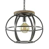 Hanglamp zwart industrieel open frame>Straluma Online