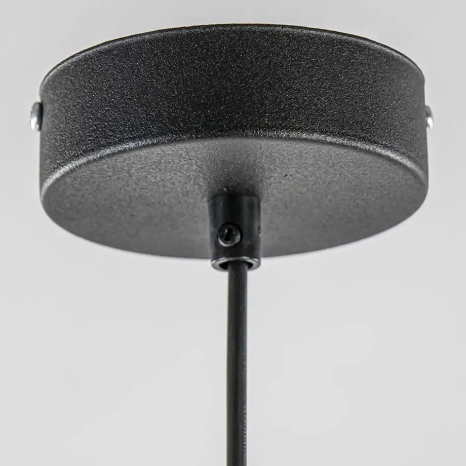 Hanglamp zwart met opaal wit glas 30 cm>Straluma Online