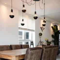 Hanglamp zwart Spin met 6 snoeren><noscript><img width=