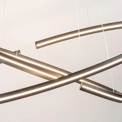 Hanglamp zwart 2x ledband ovaal><noscript><img width=