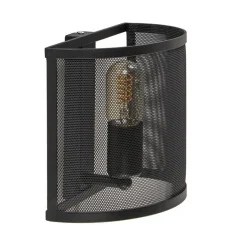 Industrieel landelijke wandlamp met gaas>Straluma