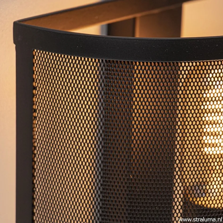 Industrieel landelijke wandlamp met gaas>Straluma