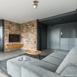 Industriele wand/plafondspot hout metaal><noscript><img width=