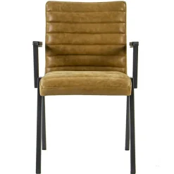 Industriële eetkamerstoel leer antigo cognac>Straluma Sale