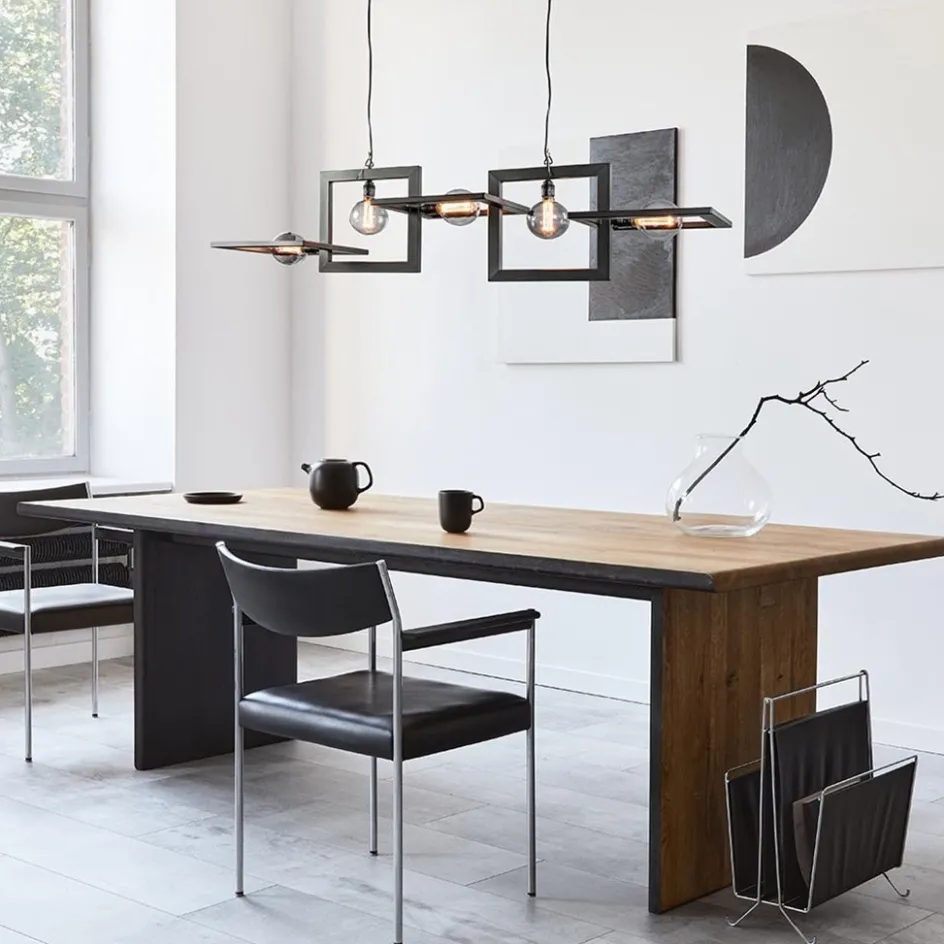 Industriële hanglamp mat zwart metalen frame>Straluma Hot