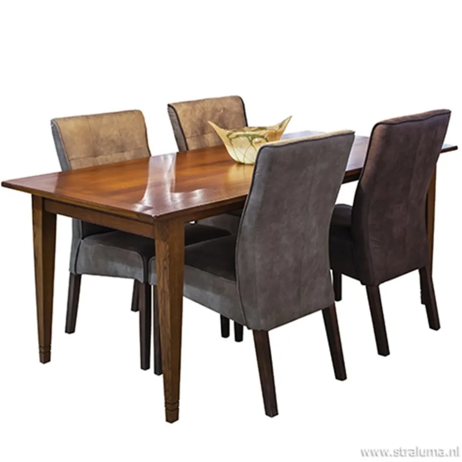 Klassiek landelijke eetkamerstoel olijf, poot koloniaal>Straluma Sale