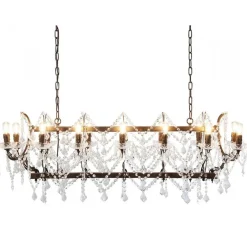 Klassieke eettafelhanglamp met kristal>Straluma Sale