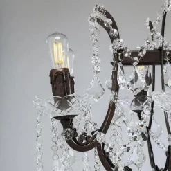 Klassieke eettafelhanglamp met kristal><noscript><img width=