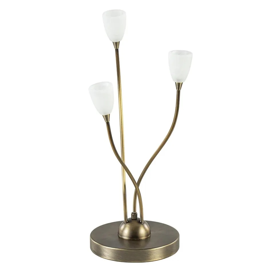 Klassieke LED tafellamp brons met dim to warm functie>Straluma Sale