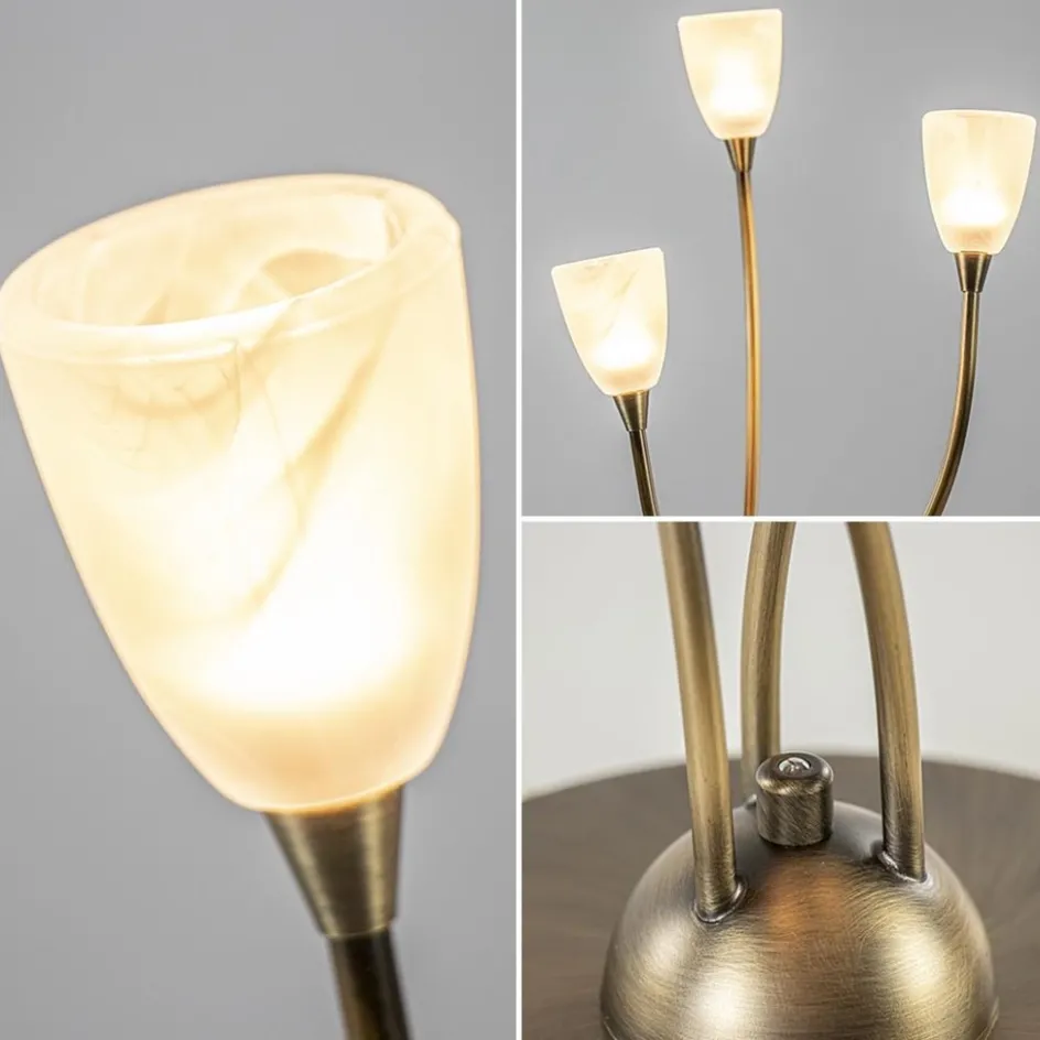 Klassieke LED tafellamp brons met dim to warm functie>Straluma Sale