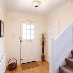 Klassieke plafondlamp gevlamd glas met brons 30 cm><noscript><img width=