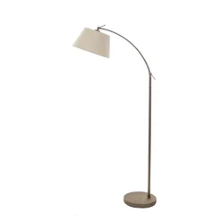 Klassieke vloerlamp brons met creme kap>Straluma Outlet