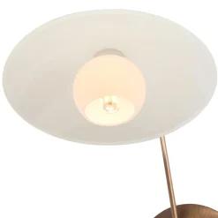 Klassieke wandlamp brons met creme glas incl LED>Straluma Sale